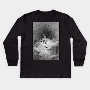 Death and the Moon - The Raven - Gustave Dore Kids Long Sleeve T-Shirt